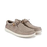 WALK IN PITAS | WP150 WALLABI Washed | Herren Mokassins | Flache Slipper für Männer | Slip on Loafer | Sneakers | Schlupfschuhe | Freizeitschuhe | Walkinpitas Schuhe | Beige 44