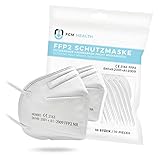 Mea Vita FCM Health FFP2 Maske, EU CE Zertifizierte Mund- und Nasenschutz nach EN149:2001+A1:2009, Atemschutz hohe Filtration, 5-lagig, Partikelfiltermaske, Gummizug 10er Pack