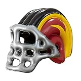 Widmann 04833 - Aufblasbarer Footballhelm für Kinder, Schwarz/Gelb/Rot, American Football, Hut, Kostüm, Accessoire, Karneval, Mottoparty