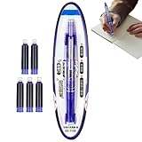 Generisch Tintenroller Mit Automatikmechanismus - Schreibgerät Für Schüler | 0,38 mm Patronenfüller Mit 5 Nachfüllpatronen Für Schule Notizen Tagebuch Skizzen