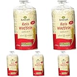Alnatura Bio Reiswaffeln ohne Salz, 100g (Packung mit 5)
