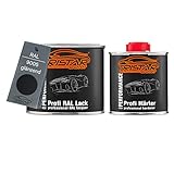 TRISTARcolor RAL 9005 Tiefschwarz 2K Autolack glänzend 0,75 Liter / 750 ml Dose inkl. Härter