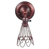 OSALADI 1 Stück Eisenkäfiglicht Arbeiten Nicht Weiden Umgebungs Verdrahtet Lampen Für Wohnzimmer Fackel Kabellos Glühbirnen Hütte Dimmer Laternen Modern Außen Kabine Lichter Rot