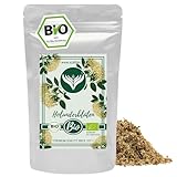 Azafran BIO Holunderblüten, Holunder Blüten gerebelt als Tee, Holunderblütentee 250g