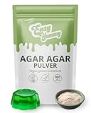 Easy Yummy Agar Agar Pulver (100g), Veganes Gelatinepulver, 100% Halal Veganes Gelatinepulver