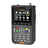 GT Media V8 Finder2 Satelliten Finder Meter Digital Sat Finder Messgerät Satellitenerkennung DVB-S2X Signalempfänger Decoder H.264 HD 3,5' LCD 4000mAh Zur Einstellung der Satellitenschüssel
