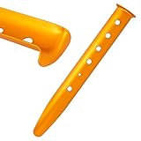 U-förmiger Schneestock, Aluminiumlegierung, Starker Griff, Starker Widerstand, Rundes Loch, Hervorstehender Kopf, Leichtes Zelt, U-förmige Strandklaue. (Gold)