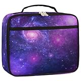 Shawcampfloor Leichte isolierte Lunchtasche, tragbare Lunchbox mit Griff, auslaufsicher, Thermo-Kühltasche für Damen, Erwachsene, Mädchen, Arbeit, Outdoor, Picknick, Arbeit (Sternenhimmel)