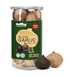 ONETANG Schwarzer Knoblauch, 250 g, einkörpfiger ganzer schwarzer Knoblauch, 90 Tage fermentiert, 0 Zusatzstoffe, hoch an Antioxidantien