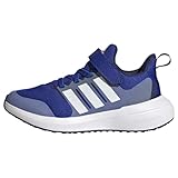 adidas Fortarun 2.0 Cloudfoam Elastic Lace Top Strap Shoes Sneaker, Lucid Blue/FTWR White/Blue Fusion, 35 EU