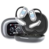 Swetfela Übersetzer Kopfhörer, ki Kopfhörer mit Echtzeit Übersetzung- Übersetzungskopfhörer LCD Touchscreen Bluetooth 5.4 OWS (144 Sprachen/Akzente) | 30h Akku für Reisen | iOS/Android kompatibel