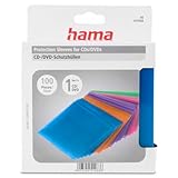 Hama CD-Leerhüllen (100 Stück, auch für DVD und Blu-ray geeignet) CD-Schutzhüllen farbig