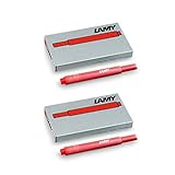 Lamy T10 Tintenpatronen Päckchen á 5 Patronen (rot, 2)