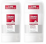 Hidrofugal FORTE DOPPEL SCHUTZ Stick, starker Antitranspirant Schutz gegen stress- und hitzebedingtes Schwitzen, Deo Stick ohne Ethylalkohol mit vitalisierendem Duft (50 ml) (Packung mit 2)