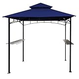 SCOCANOPY Grill Pavillon Ersatz Top Fit für Aldi Gardenline Belavi Shoprite Grill Pavillon, für Modellnummer: 822694,31937-17,21581,43472,812576(Marineblau)