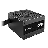 CORSAIR CX650 ATX 650W Netzteil - 80 Plus Bronze Zertifiziert - Geräuscharm - Ummantelte Kabel - Nicht Modular - EU - Schwarz