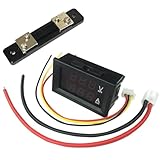 Digitale DC-Spannungsanzeige, Audio-Spannungsmesser für Auto, digitales LED-Spannungsmesser, 0-100 V, 2-in-1 DC-Spannungsanzeige, Spannungsanzeige für Pr