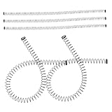 LIFKOME 5 Stück Tragbare Quellen Ersatzfedern Austausch Von Teilen Frühling Metallfedern Kohlenstoffstahl Silver