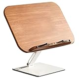 Verstellbarer Buchständer aus Metall mit Büroklammern, 180° drehbarer Kochbuchhalter zum Lesen, Schreiben, Laptop und Tablet, ergonomisches höhenverstellbares Design (Farbe: M)