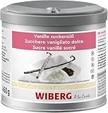 Wiberg Vanillezucker mit echtem Bourbon-Vanille Extrakt – Natürliche Bourbon-Vanillesamen – Vanille Sirup aromatisch und vielseitig, 200g