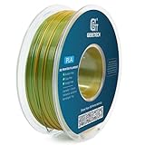 GEEETECH Silk Dual Color Filament 1,75mm, 1KG/Spool für 3D Drucker, Silk Gelb&Grün