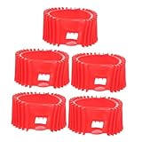 Cabilock 5 Stück Teiliges Silikon Druckmanometer Schutzhauben Propan Acetylen Manometer Abdeckungen Vibrante Farbe Stoßfest Schutz für Gasdruckmesser