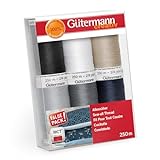 Gütermann creativ 734000-1 Allesnäher-Nähgarn-Set, 250 m x 6 Spulen, Multi 734000-6, 81x113x28 mm