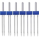 ANBOO 6 x Zwillingsnadeln für Nähmaschine, Zwillingsnadel Jersey, Jersey Nadeln, W6 Doppelnadel, Zwillingsnadel Stretch, 3 Gemischte Größen, für alle gängigen Haushalts-Nähmaschinen