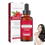 Hagebuttenöl Bio Kaltgepresst Gesicht | Feuchtigkeitsspendendes Hautpflegeöl | Ätherisches Hagebuttenöl Für Nägel, Haare, Körper, Gesicht, 30ml
