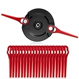 【Upgrade】 Doppelklingenhalter Trennscheibe Kompatibel mit Einhell Akku-Rasentrimmer GE-CT 18LI, Gardol | Master Gardener | Mr Gardener Zubehör, 20 Stück Klingen