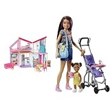 Barbie Malibu Haus (61 cm breit) & Skipper Babysitter Inc