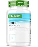 Jod 200µg - 365 Tabletten aus Kaliumjodid - Kalium Jodid für 1 Jahresvorrat - Ohne unerwünschte Zusätze - Hochdosiert - Vegan