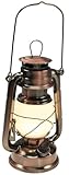 ChiliTec Led Campinglaterne 23cm Campinglampe Dimmbar Batterie mit Bügel Vintage Retro Design