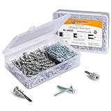 Rigipsdübel, 100 StüCk Selbstbohrender GipskartondüBel Metall mit Schrauben,​Zur Befestigung In Beton, Ziegeln, Gipsbauplatten Uvm