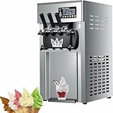 Eismaschine - 16-18L / H Weiche Servereismaschine Mit 3 Geschmacksrichtungen Outlet, Kommerzielle Qualität Für Cafés Und Restaurants