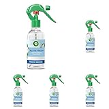 Air Wick Active Fresh – Aerosolfreies Raumspray mit natürlichen ätherischen Ölen – Duft: Frische Wäsche – 1 x 237 ml (Packung mit 5)