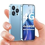 BLKE Max 4G Mini-Smartphone, 4+64 GB entsperrtes Mini Handy mit 3,88 Zoll HD Bildschirm, 2000 mAh Akku, 5 MP Kamera, Dual SIM, ultradünnes Design als Kinderhandy Blau