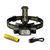 Nitecore HC65 V2 1750 Lumen Led Stirnlampe Wiederaufladbar USB C mit Rotlicht IP68 Wasserdicht