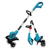 Akku-Motorhacke für 18 V, Arbeitsbreite 20 cm, Arbeitstiefe 15 cm, 330 U/min, Elektrische Gartenfräse, mit Bürstenmotor, Kann Gefaltet Werden, Für die Landwirtschaft (kein Akku)