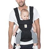 Ergobaby Babytrage bis 20kg, 360 Trunks Up 4-Positionen Baby-Tragetasche, Kindertrage Rückentrage Bauchtrage