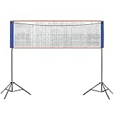 Volleyball-Trainingsnetz, Badminton-Netz, tragbar, mit Bungee-Cord-Verbindung, einfache Einrichtung für Jugendtraining am Strand/Hinterhof (4,1 m)