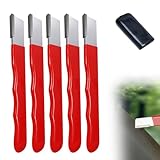 GMTEO Messerschärfer, Schärfer für Gartengeräteklingen, Abziehsteine für Rasenmäher, Gartengeräte, Rasenmäher, Knife Sharpener für Axt Machete Heckenschere Schere Beil (Rot - 5 Stück)