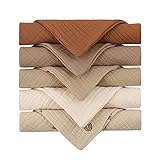5PCS Weichen, Saugfähigen Gaze Baumwolle Baby Handtücher Wischen Gesicht Tücher Handtuch Gesicht Taschentuch Baby Baden Fütterung Waschlappen