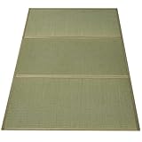 Goliber Tatami Matte für Futon Matratze Japanisch (Shikibuton) - Hergestellt aus Natürlichem Gras, Frischer Geruch – Ideal für Schlafen auf dem Boden und Rückenschmerzen (Twin)