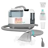 HAUSHOF Waschsauger mit Dampffunktion, StainZapper Vapo Teppichreiniger Polsterreiniger Gerät mit Warmwasserfunktion & Hochtemperatur-Dampffunktion, Mit Reinigungsmittel, Für Teppich, Sofa, Auto
