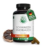 Schwarzer Knoblauch | hochdosiert 750 mg (15:1 Extrakt) | entspricht 11250 mg Tagesdosis | vegan | Ohne Zusätze | Green Naturals® | Vorrat für 6 Monate