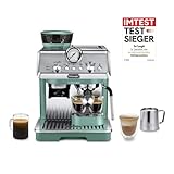 De'Longhi La Specialista Arte EC9155.GR, Barista-Espressomaschine mit 8 Mahlgradeinstellungen, Bean-to-Cup Maschine für Cappuccino, MyLatte Art Milchaufschäumer, 1550W, Grün