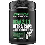 BCAA Ultra Caps - 365 Kapseln mit hochdosierten 1100 mg pro Kapsel - Optimales 2:1:1 Verhältnis - Leucin, L-Isoleucin, L-Valin - Verzweigtkettige essentielle Aminosäuren