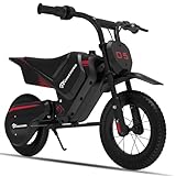 EVERCROSS EV05M Elektromotorrad Kinder, 150W Elektromotorrad, 8/16 km/h Geschwindigkeitsmodus & 10 km Langstrecken-Elektromotorrad, 12'' Moto Cross für Kinder von 3-12 Jahren
