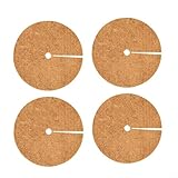 4 Kokos-Mulchschalen für nachhaltigen Pflanzenschutz und -kontrolle (40 cm)